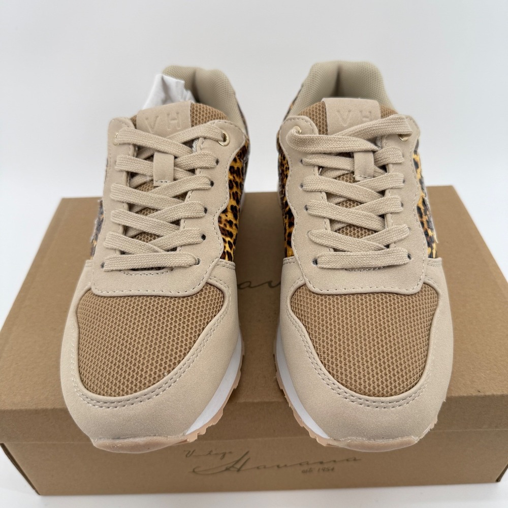 Vintage Havana Sneakers Womens Size 6 Renee Wild Cheetah Star Leopard Print NEW - Picture 3 of 15